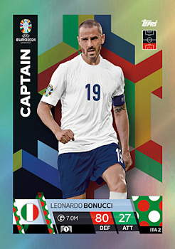 Leonardo Bonucci Italy Topps Match Attax EURO 2024 Captain #ITA2
